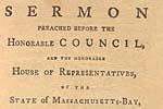 A sermon preached before the honorable Council
